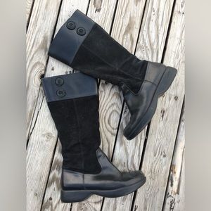 Dansko tall black leather boots